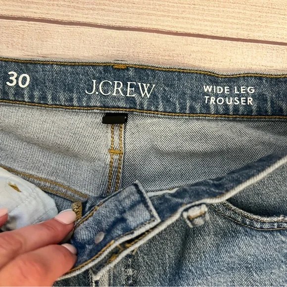 J. Crew Wide-Leg Trouser Jeans - Picture 3 of 5